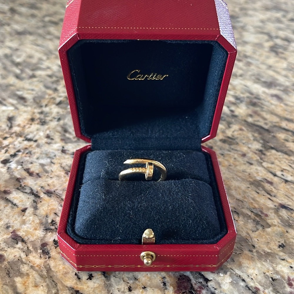 Cartier Just un clou ring wide yellow gold